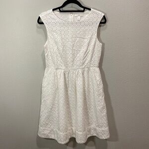 1901 eyelet dress fit n flare‎ white